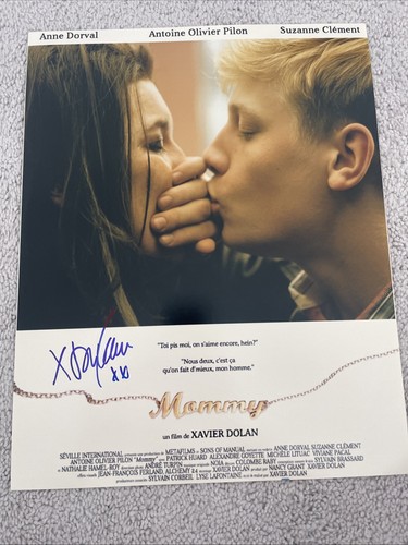 Xavier dolan autographed 11x14 - dolan,